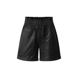 Depeche - HannaDE Shorts - Lder - Black