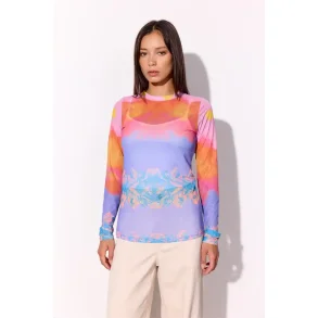 Hunkn - Devon Mesh Blouse - Horizon Art Print