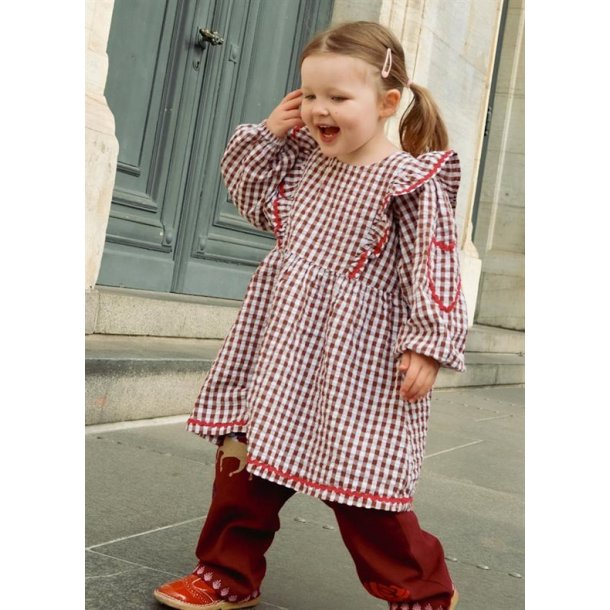 Sissel Edelbo - Nanette MINI Kjole - Brown Checks