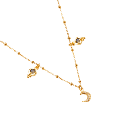 Ananda Soul - Dreamseed Halskde - Guld - Labradorite/Moonstone