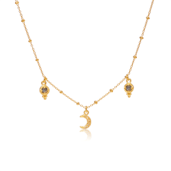 Ananda Soul - Dreamseed Halskde - Guld - Labradorite/Moonstone