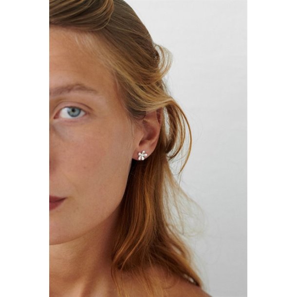 Pernille Corydon - Wild poppy - Earsticks - Slv - 10mm