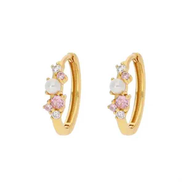 Nuni - Ella Large Creoler - Light Pink - Onesize