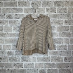 Cabana Living - Facon Skjorte - Latte Stripe