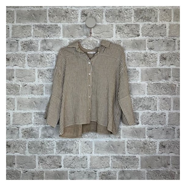Cabana Living - Facon Skjorte - Latte Stripe