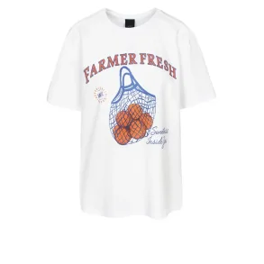 Luxzuz - Farmer Fresh T-shirt - White