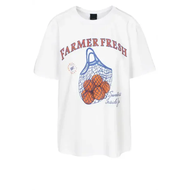 Luxzuz - Farmer Fresh T-shirt - White