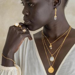 Ananda Soul - From Darkness To Light - Ring - Gold - Moonstone