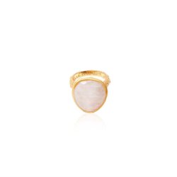 Ananda Soul - From Darkness To Light - Ring - Gold - Moonstone