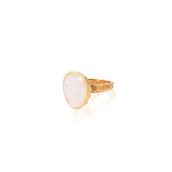 Ananda Soul - From Darkness To Light - Ring - Gold - Moonstone