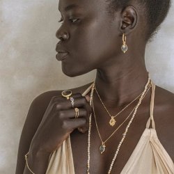 Ananda Soul - From Darkness To Light - Ring - Gold - Labradorite