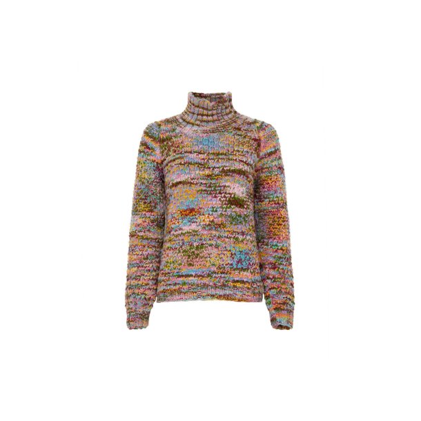 Fuza Wool - Butterfly Sweater High Neck - Multi