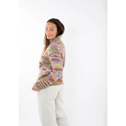 Fuza Wool - Butterfly Sweater High Neck - Multi