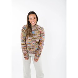 Fuza Wool - Butterfly Sweater High Neck - Multi