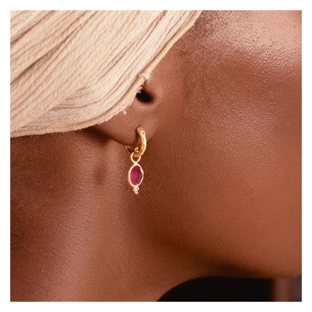 Ananda Soul - Gentle Heart - Hoop - Guld - Pink