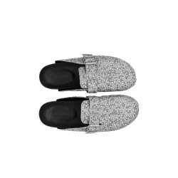 Medina x Bianco - Sand Mule Simili Stones - Silver