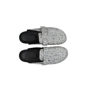 Medina x Bianco - Sand Mule Simili Stones - Silver