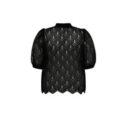 Gossia - Ava Polo Tee - Black