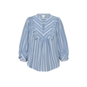 Gossia - MeeGo Ane Blouse - Light Blue Stripes 