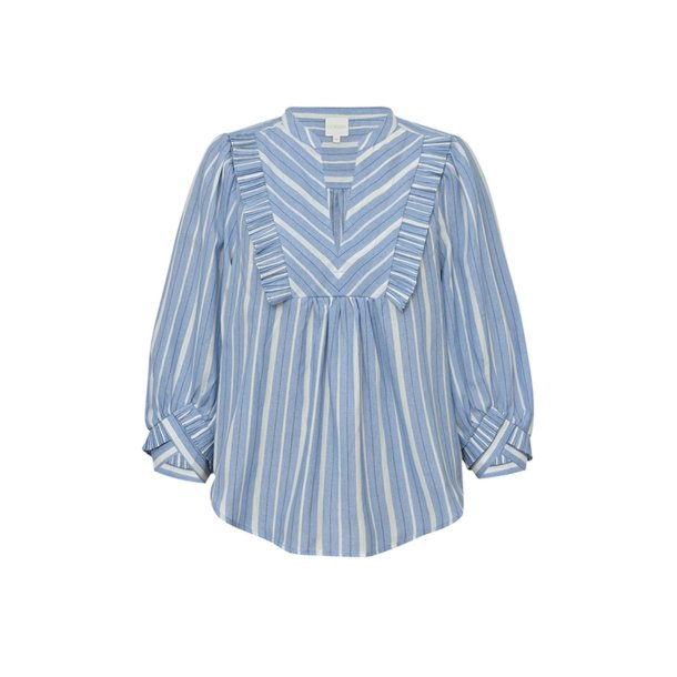 Gossia - MeeGo Ane Blouse - Light Blue Stripes 
