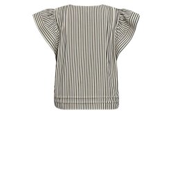 Gossia - Minka Jo Bluse - Creme Black Stripes
