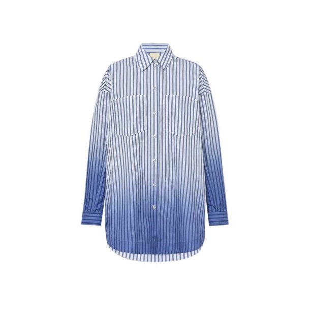 Gossia - NuritGO Shirt- Blue Stripe Ombre