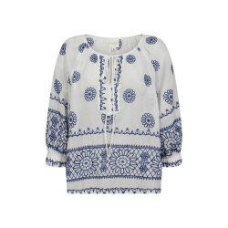Gossia - Syrene Blouse - White Blue