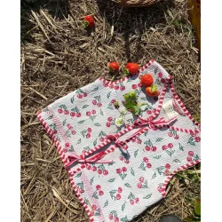 Sissel Edelbo - Gro Mini Vest - Kantha Cherry 