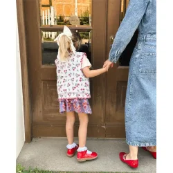 Sissel Edelbo - Gro Mini Vest - Kantha Cherry 