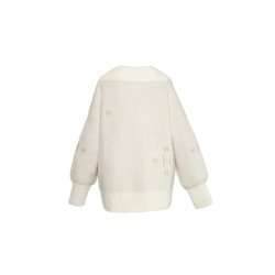 Hest - Fam V-neck Sweater - White