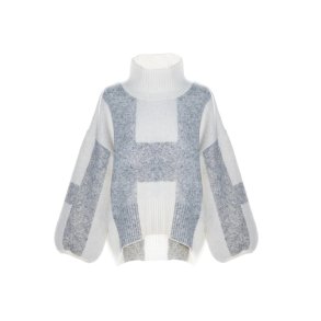 HEST - ISA Sweater - Off White With Grey