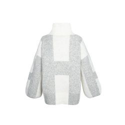 HEST - ISA Sweater - Off White With Grey