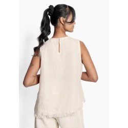 HEST - Lila Linen Top - Summer Sand