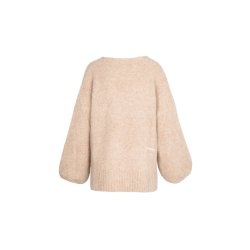 HEST - SOFIE V-NECK Sweater - Beige