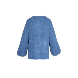 HEST - SOFIE V-Neck Sweater - Blue