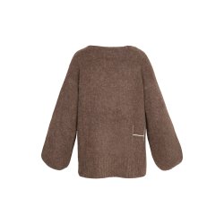 HEST - SOFIE V-Neck Sweater - Brown