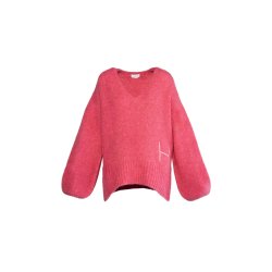 HEST - Sofie V-neck Sweater - Rose Smoke