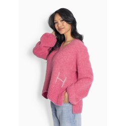 HEST - Sofie V-neck Sweater - Rose Smoke