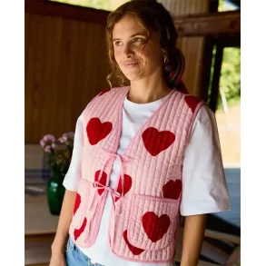 Sissel Edelbo - Honey Vest - Red Heart - Onesize