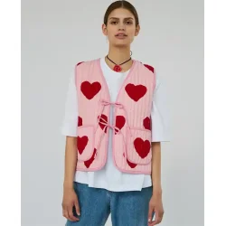 Sissel Edelbo - Honey Vest - Red Heart - Onesize