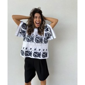 Gossia - AnnimiGO - Bluse - White/black
