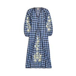 Sissel Edelbo - Fran Kjole - Blue Checks - Onesize