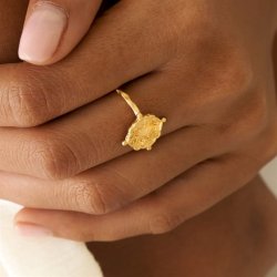 Ananda Soul - Inner Knowing - Ring - Labradorite - White Topaz - Gold