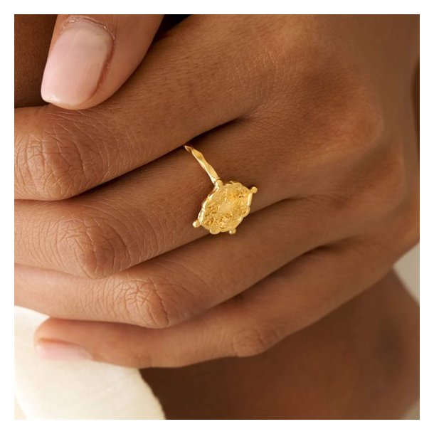 Ananda Soul - Inner Knowing - Ring - Labradorite - White Topaz - Gold