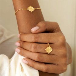 Ananda Soul - Inner Knowing - Ring - Labradorite - White Topaz - Gold