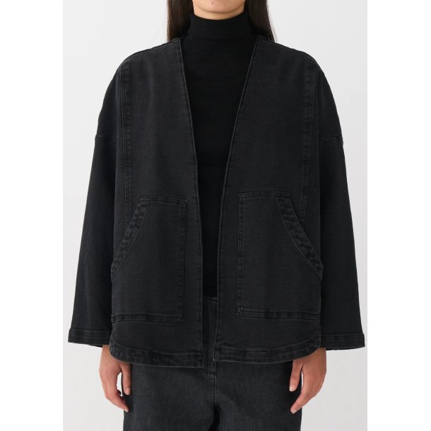 IVY - Augusta Denim Jakke - Wash Faded Black