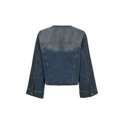 IVY - Jazz Cropped Denim Jakke Wash Melilla - Denim Blue