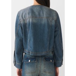 IVY - Jazz Cropped Denim Jakke Wash Melilla - Denim Blue