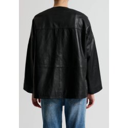 IVY - Kylie Leather Cardigan - Black