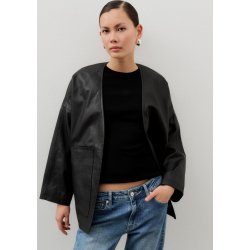IVY - Kylie Leather Cardigan - Black